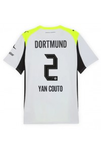 Borussia Dortmund Yan Couto #2 Voetbaltruitje Uit tenue 2025-26 Korte Mouw